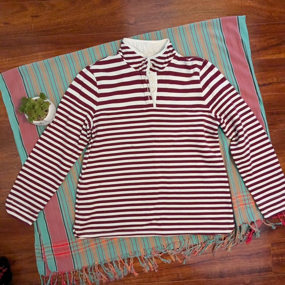 TALBOTS medium striped top